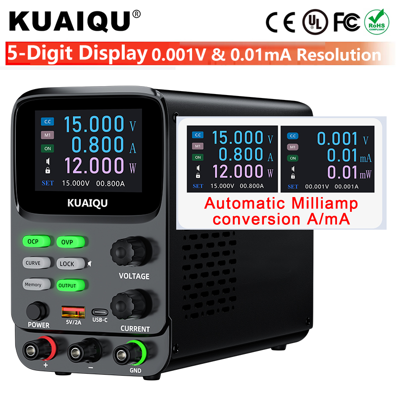 KUAIQU 5-digit Power Supply Ad - Programmable Dc Power Supply 30V 10A 评论和价格