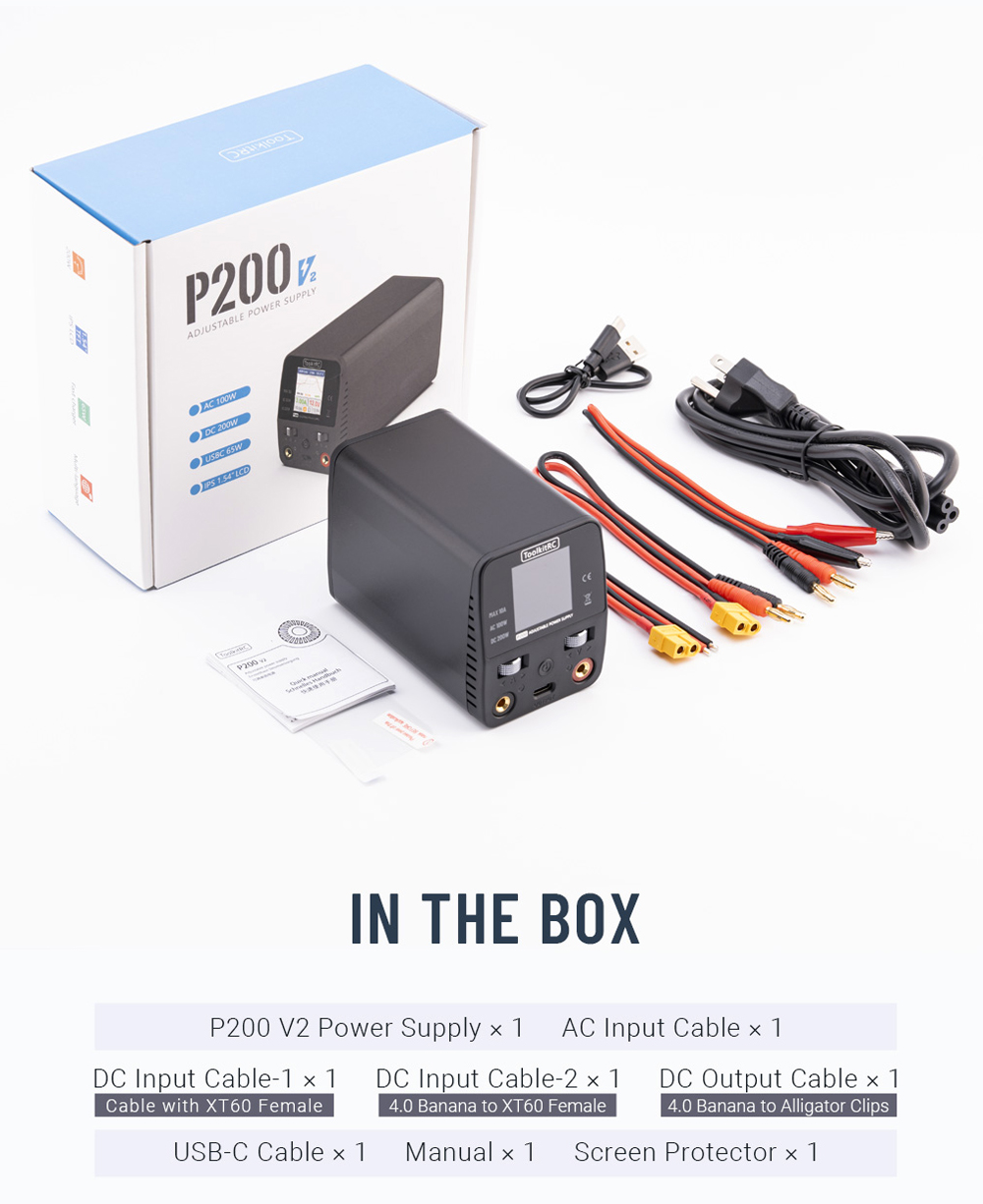 ToolkitRC P200 V2 Power Supply - Programmable Dc Power Supply 30V 10A 评论和价格